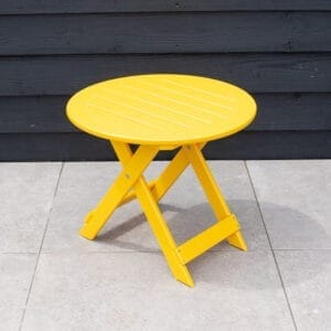 Gele adirondack bijzettafel